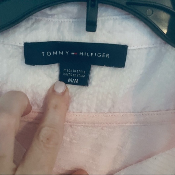 Tommy Hilfiger Long Sleeve Layered Collared Button Down Shirt Size M - Picture 5 of 10